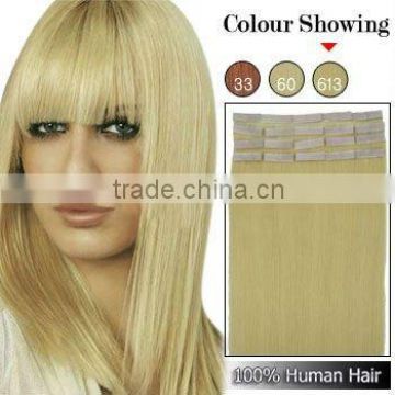 Top Quality Remy Hair PU Weft/Tape Hair Extension