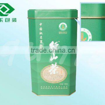 octagonal shaped wholesale metal tin box for tea packing