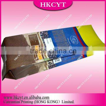 Mylar foil coffee packaging bag with valve