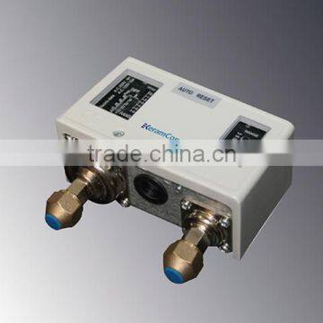 Automatic and manual reset version dual pressure switch