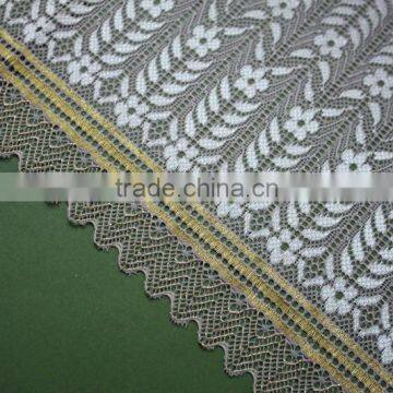 Colourful Bridal Lace Fabric With Flower for European Market