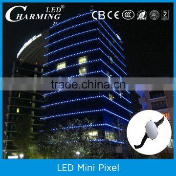 string rgb waterproof mini led lights matrix for the facade of building