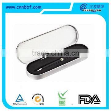 Souvenir Pen Packaging Metal Tin Box for Single or Twin Pen