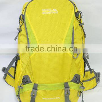 Yellow nylon material portable travel crib bag