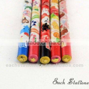 7"high-grade wooden Multi Color cute Pencil with lovely tip top