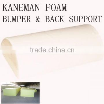 High density foam bumper and back support cushion