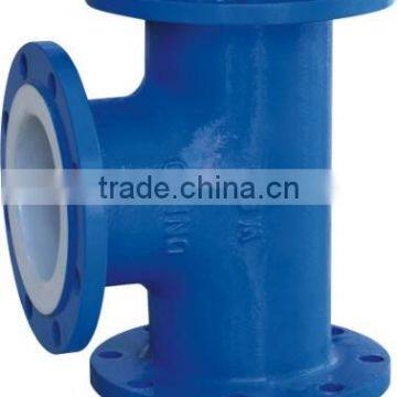 PTFE Lined Equally Tee For Chemical