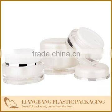 cosemtic packaging with oval acrylic jar 15g,30g,50g