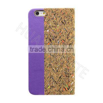 Stylish Natural Real Wood Flip Leather Case For IPhone6/6S