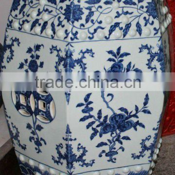 Chinese antique blue and white Porcelain stool