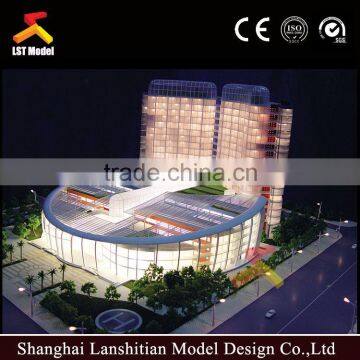 Construction Building Model With Lighting Control System.
