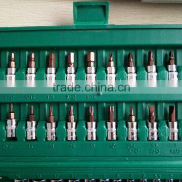 46 Pcs Socket Set Hand Tool Kit 1/4" photo-2