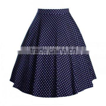 Women's Flower Print Flared Skater Retro Style Swing Pinup Rockabilly Vintage Skirt photo-4