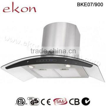 CE CB SAA GS Approved Wall Mount 90cm Stainless Steel Cooker Hood