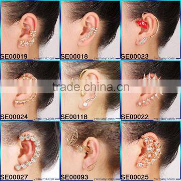 Hot Sale Alloy Gold Rhinestone Wing Ear Cuff With OEM Jewelry is Accepted E680 photo-3