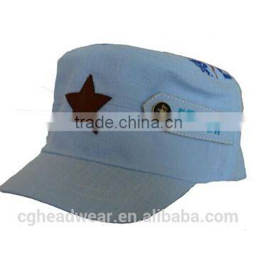 high quality wholesale new product plain military cap /military hat/ kids military cap