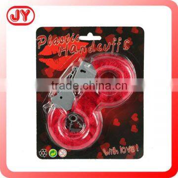 High quality handcuffs police plastic handcuffs toy for fun suitable for up age 3 with EN71