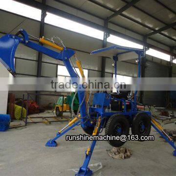 2014 best selling RXDLW-22 Mini excavator Towable Backhoe