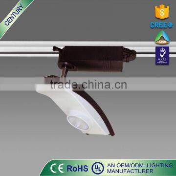 Free sample CE UL 20w metal ceiling cob led track light cone