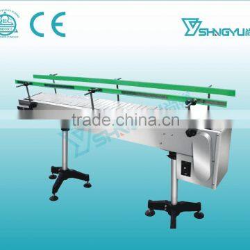 Beautiful Design 3-30m Tempered Glass Chain Belt Conveyor Table/adjustable Height Belt Conveyor/ Nylon Belt Conveyor photo-2