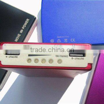 20000mAh Portable universal power bank for mobile phone/iPhone/iPad