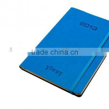 leather notebook ,2013 leather diary ,high quality PU notebook