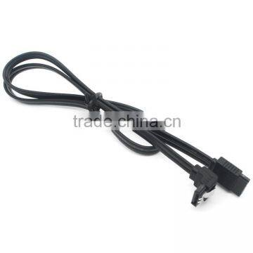 Black sata data extention cable right to straight 7 pin