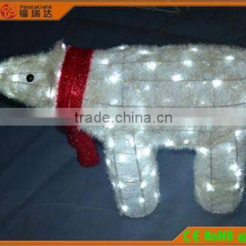 High:55CM 100LED 3d acrylic motif bear with light