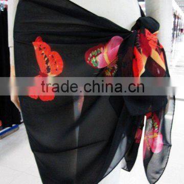 butterfly print sarong