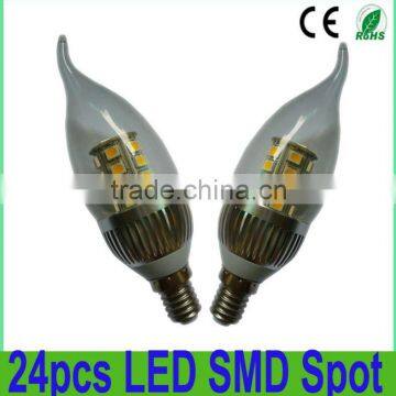 High Lumen LED Candelabra Dimmable 5W 6W