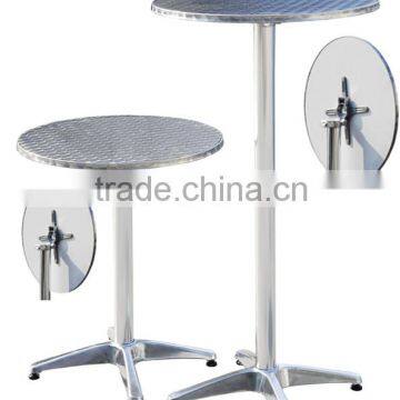 HL-T-07-009B Adjustable round aluminium bar table with two height option                        
                                                Quality Choice