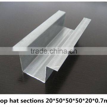 steel profiles for top hat sections