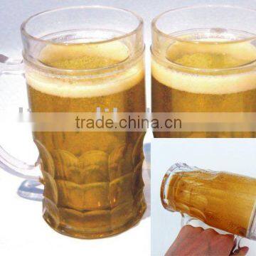 fashionable beer freezer mug with beer water