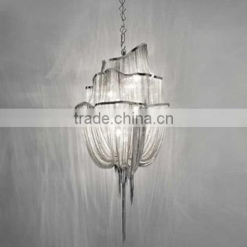 Chrome nickel Aluminum Chain pendant lighting