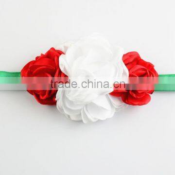 Latest Burned Satin Flower Headband For Kids,Top Stretch Headband For Girls Quality Choice photo-4
