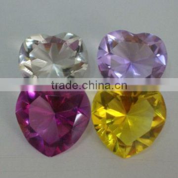 Color k5 crystalheart shape diamond decorations