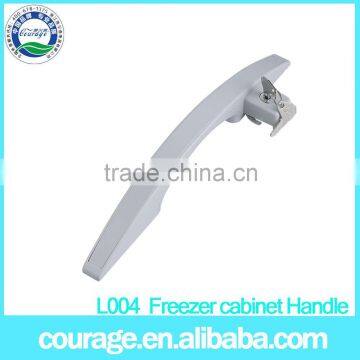 L004 china alibaba supplier cheap abs deep freezer knob with lock and key abs freezer handle