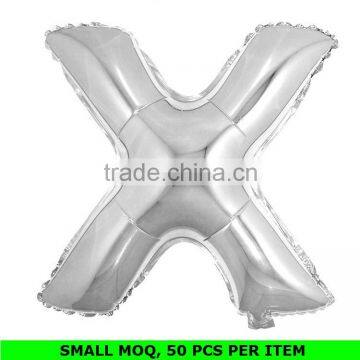 Wholesale 18 Inch Foil Mylar Balloon Small Decorative Silver Alphabet Letters photo-2