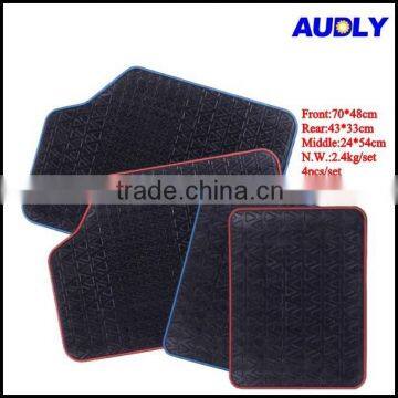 CM5002 4-piece Black Heavy Duty Rubber Car Floor Mat Set
