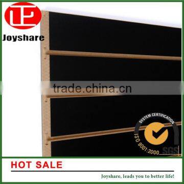 hot sale high quality black mdf slatwall for supermarket