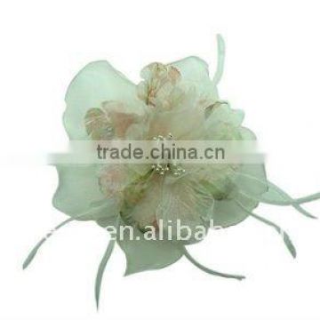 large head silk flowers with mesh cloth