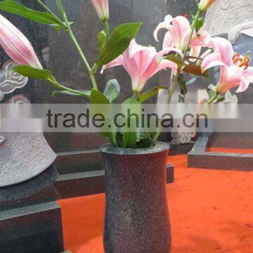 cemetery decoration vase granite flower vase