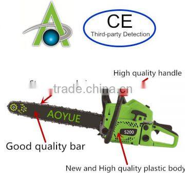 52cc 20 inch gasoline saw ,orange or green color petrol saw