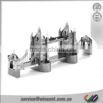 Nano Metal London Tower Bridge shape 3D jigsaw puzzle