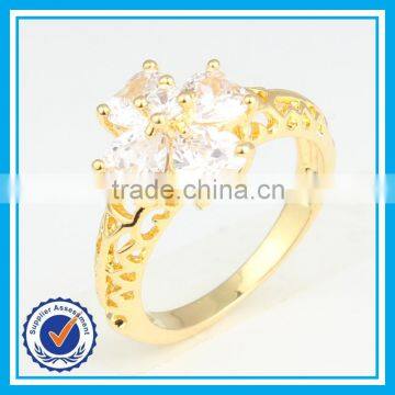 2015 new style bloom style crystal titanium wedding ring