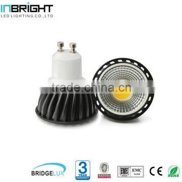 5W 7W 9W black finish ce rohs gu10 led spotlight