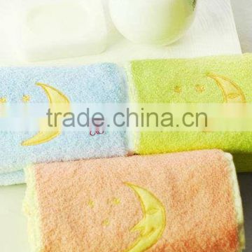 Moon Embroider Standard Bath Towel Size