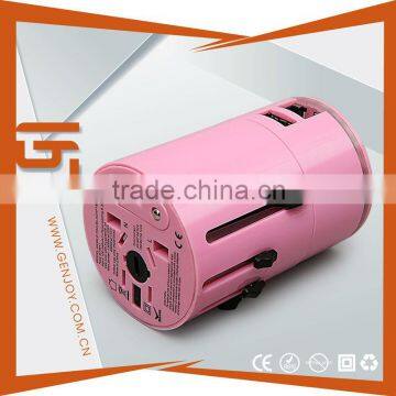 Newest Design GENJOY Portable Universal Euro Travel Adapter With Usb