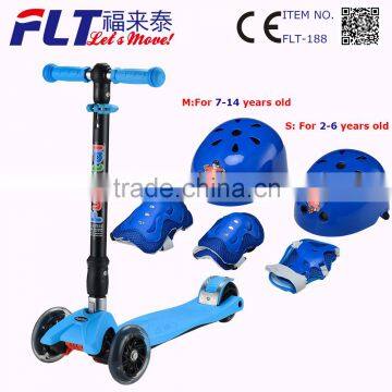 High quality China manufacturer Flashing wheels folding max scooters kick scooter