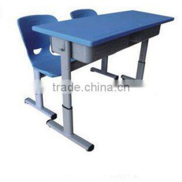 Double classroom desk and chair